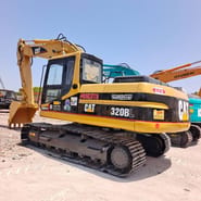 2024 Caterpillar 320BL crawler excavator, rear three-quarter view