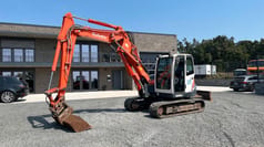 2011 Kubota KX080-3 mini excavator, side view