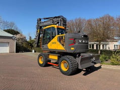 2026 Volvo EWR170E GPE wheel excavator, rear three-quarter view