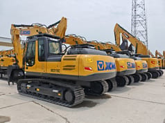 2026 XCMG XE215C crawler excavator, rear three-quarter view 2026 XCMG XE215C crawler excavator, rear three-quarter view
