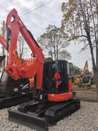 2022 Kubota KX165 mini excavator, front three-quarter view