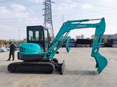 2019 Kobelco SK55SR mini excavator, side view