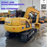 2021 Komatsu PC70 mini excavator, rear three-quarter view 2021 Komatsu PC70 mini excavator, rear three-quarter view