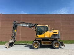 2013 Volvo EW140D wheel excavator side view 2013 Volvo EW140D wheel excavator side view
