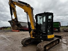 2019 Yanmar VIO576A mini excavator, front three-quarter view 2019 Yanmar VIO576A mini excavator, front three-quarter view