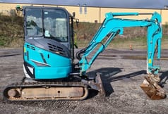 2021 Kobelco SK28SR-6E mini excavator side view