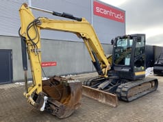 2016 Yanmar VIO80-1A mini excavator, side profile view