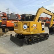 2022 Caterpillar 307.5E2 mini excavator rear three-quarter view
