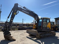 2024 Volvo ECR145E excavator, side profile view 2024 Volvo ECR145E excavator, side profile view