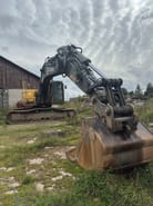 2005 Volvo EC360BCL crawler excavator, front three-quarter view