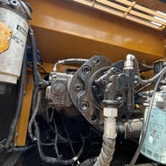 2020 Sany SY215C crawler excavator engine compartment detail
