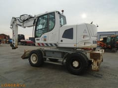 2013 Liebherr A918 COMPACT wheel excavator, rear three-quarter view