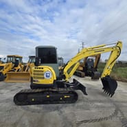 2021 Yanmar VIO55 mini excavator, side profile view 2021 Yanmar VIO55 mini excavator, side profile view