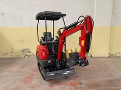 2026 EMS TP18 mini excavator, side view 2026 EMS TP18 mini excavator, side view