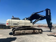 2023 Galen HMK 490 crawler excavator with ripper attachment, side view
