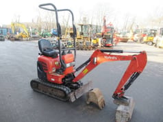2014 Kubota U10-3 mini excavator, side view