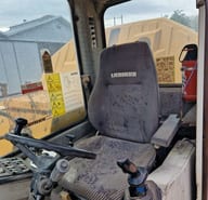 1999 Liebherr A308 wheel excavator interior cab view