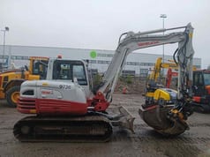 2018 Takeuchi TB290 mini excavator, side view