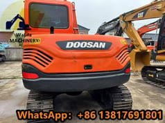 2023 Doosan DX75-9 mini excavator rear view