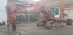 2000 O&K RH16 crawler excavator, side view