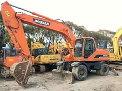 2022 Doosan DH210W-7 wheel excavator, front three-quarter view