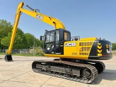 2025 JCB 245 HDLR long reach excavator, side view