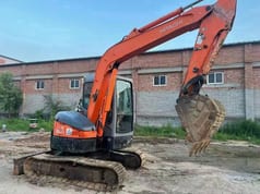 2023 Hitachi ZX55UR excavator, side profile view