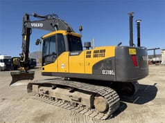 2011 Volvo EC210CL crawler excavator, rear three-quarter view 2011 Volvo EC210CL crawler excavator, rear three-quarter view