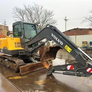 2020 Volvo EC55 crawler excavator, side view