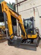 2026 XCMG XE35U mini excavator, front three-quarter view