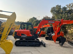 2022 Doosan DX60-9C mini excavator side view 2022 Doosan DX60-9C mini excavator side view