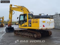 2021 Komatsu PC210LC-11 crawler excavator, rear three-quarter view