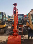 2017 Hitachi ZX55 mini excavator, front view