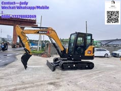 2026 Sany SY55U mini excavator, side profile view
