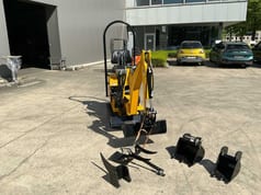AXPAN 36 mini excavator, front view
