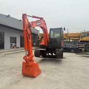 2018 Doosan DX60 crawler excavator, front three-quarter view 2018 Doosan DX60 crawler excavator, front three-quarter view