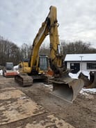 2019 Komatsu HB215LC-3 crawler excavator, front three-quarter view 2019 Komatsu HB215LC-3 crawler excavator, front three-quarter view