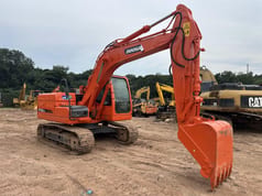 2019 Doosan DX120LC crawler excavator, side view