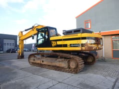 2010 JCB JS460LC crawler excavator, rear three-quarter view