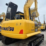2020 Komatsu PC130-7 crawler excavator rear three-quarter view 2020 Komatsu PC130-7 crawler excavator rear three-quarter view