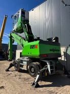 2021 Sennebogen 821E material handler, rear three-quarter view