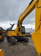 2025 Komatsu PC300 crawler excavator, rear three-quarter view 2025 Komatsu PC300 crawler excavator, rear three-quarter view
