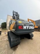 2022 Hyundai 225LVS crawler excavator, rear three-quarter view
