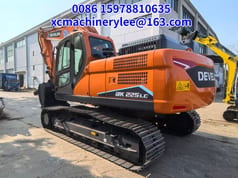 2026 Develon DX225LC crawler excavator, rear three-quarter view 2026 Develon DX225LC crawler excavator, rear three-quarter view
