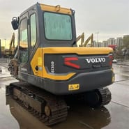 2020 Volvo EC55D crawler excavator rear three-quarter view 2020 Volvo EC55D crawler excavator rear three-quarter view