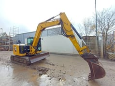 2019 Caterpillar 308-07CR crawler excavator, side view