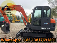 2023 Doosan DH60-7 mini excavator side view