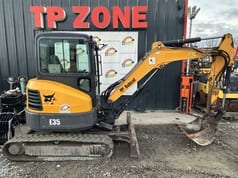 2016 Bobcat E35 mini excavator, side view