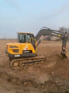 2024 Volvo EC80D mini excavator, side profile view 2024 Volvo EC80D mini excavator, side profile view