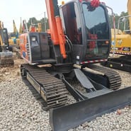 Hitachi ZX70 crawler excavator, front three-quarter view